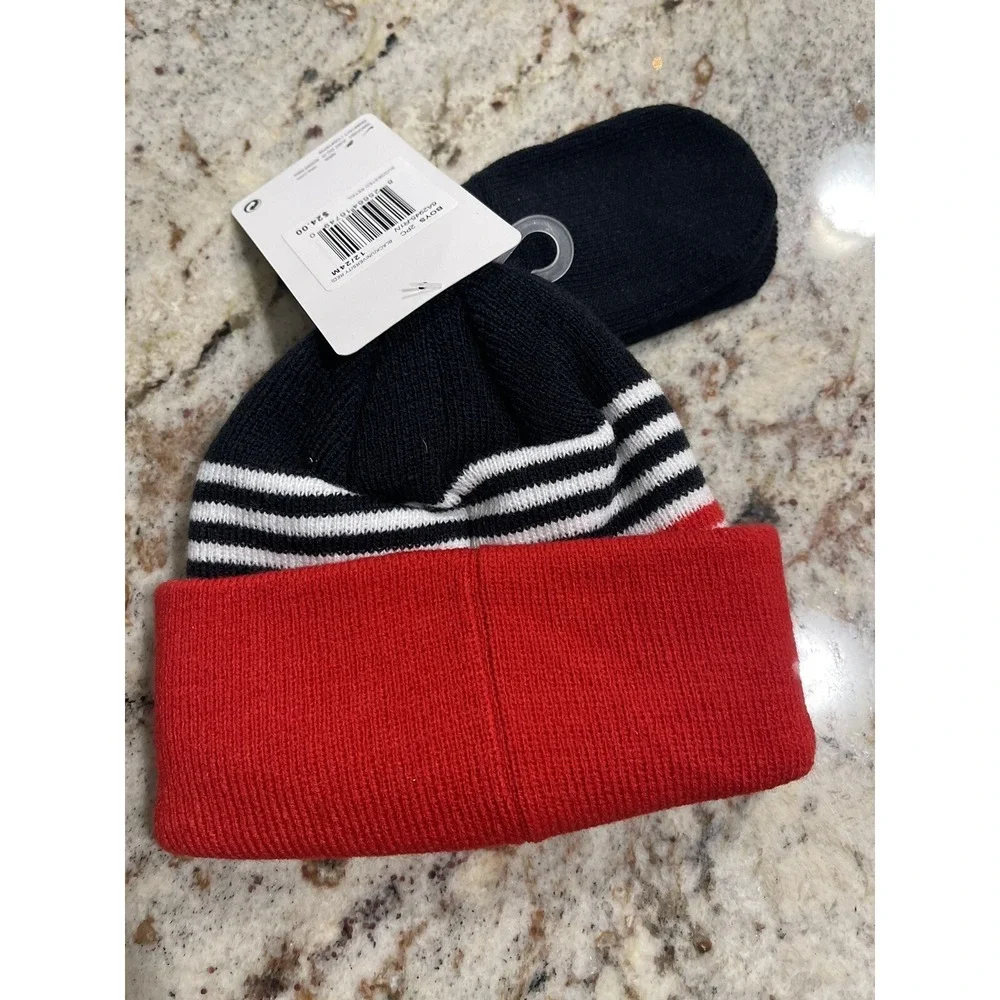 Nike Baby Boy Beanie Hat and Mittens Set 12/24 Months New